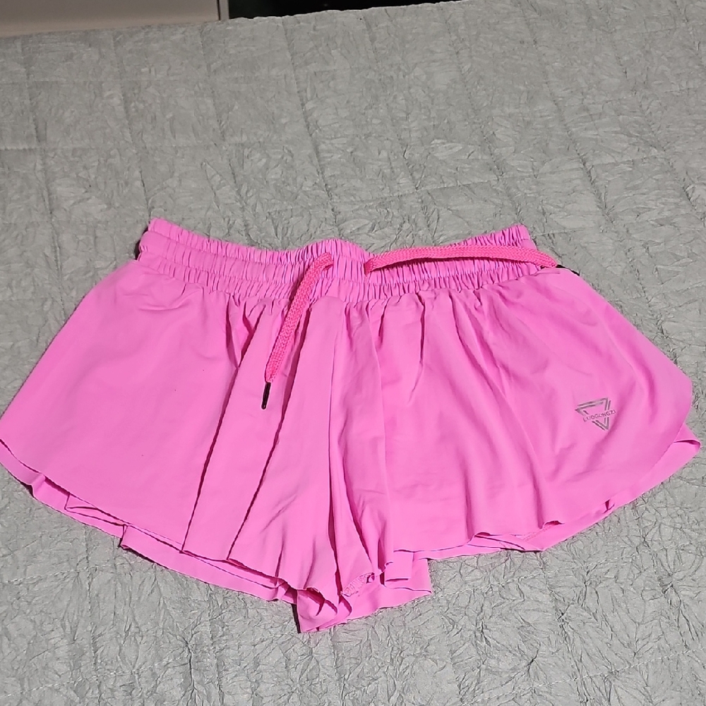 Women’s Pink Athletic Drawstring Shorts